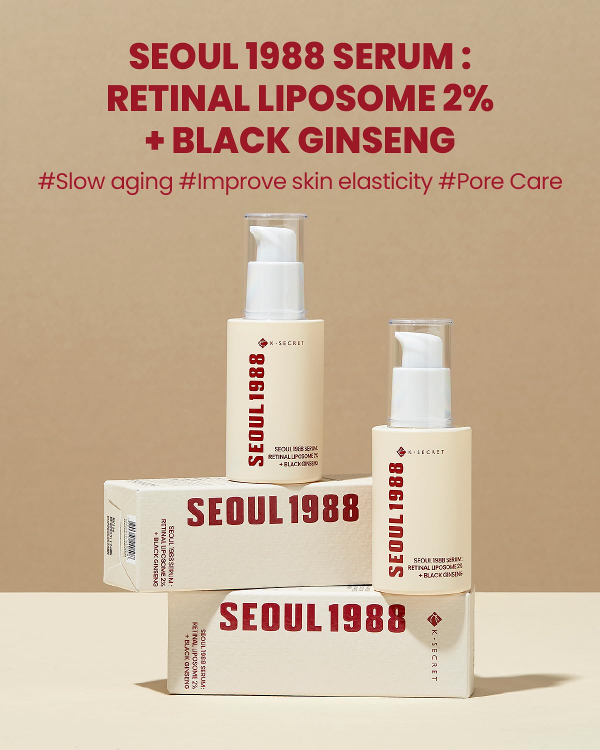 [1+1] KSECRET Retinal Liposome 2% + Black Ginseng 30ml