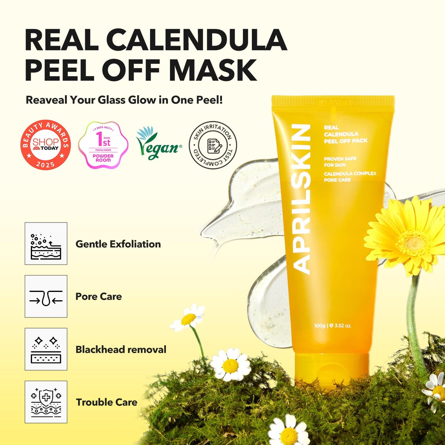 April Skin Calendula Peel Off Mask 100g