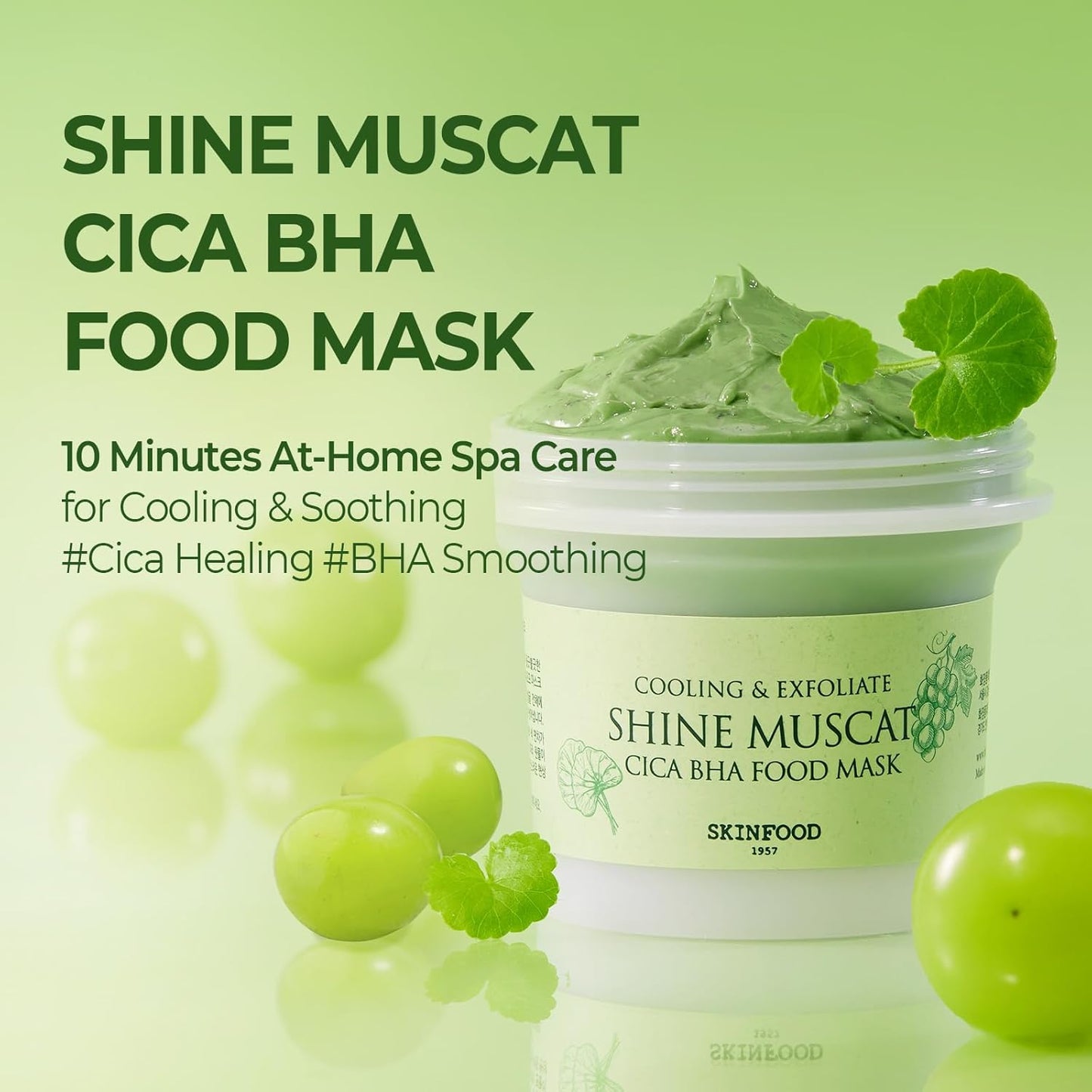 Skinfood Shine Muscat Cica BHA Food Mask 120g