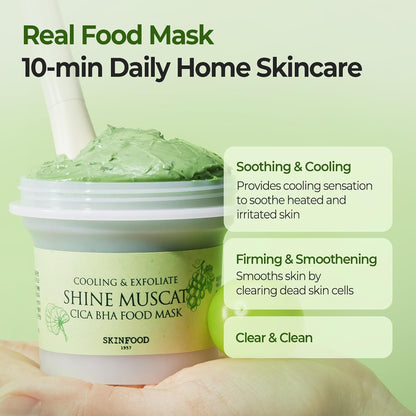 Skinfood Shine Muscat Cica BHA Food Mask 120g