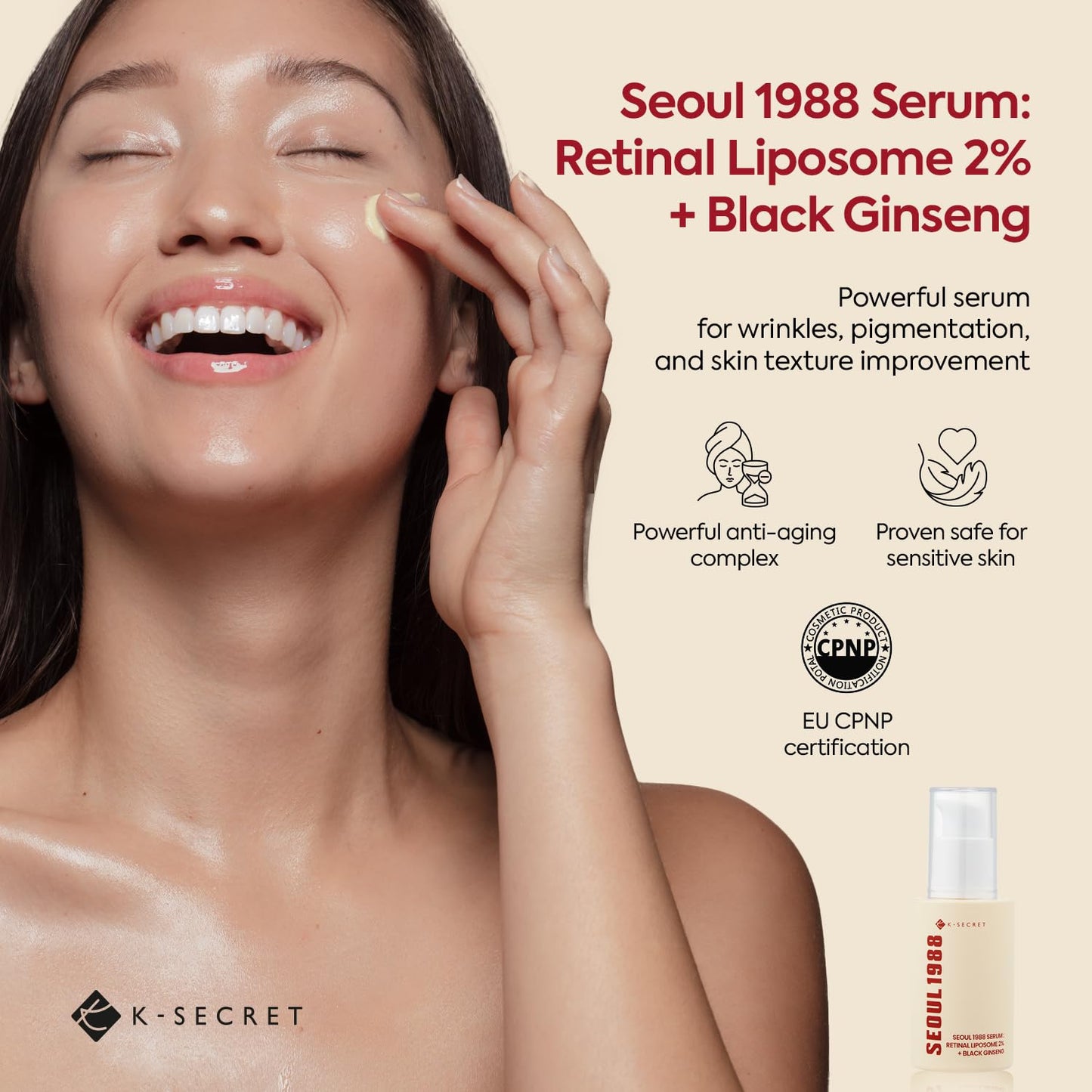 [1+1] KSECRET Retinal Liposome 2% + Black Ginseng 30ml